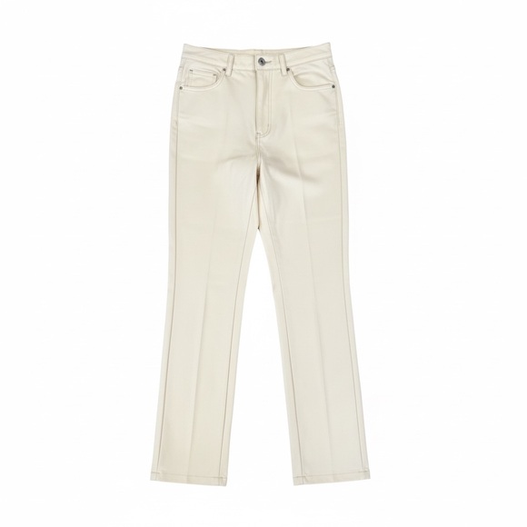 Lost + Wander Pants - Lost + Wander Brunch Affair Vegan Leather Straight Leg Pants XS NWT